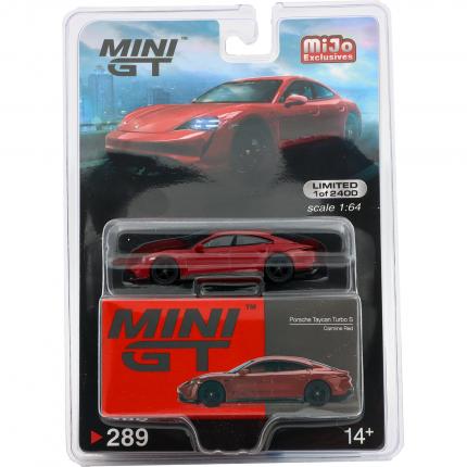 Mini GT Porsche Taycan Turbo S - Carmine Red - 289 - Mini GT - 1:64