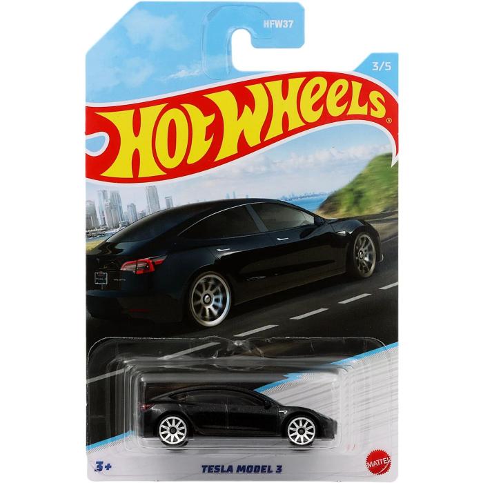 Hot Wheels Tesla Model 3 - Luxury Sedans - Svart - Hot Wheels