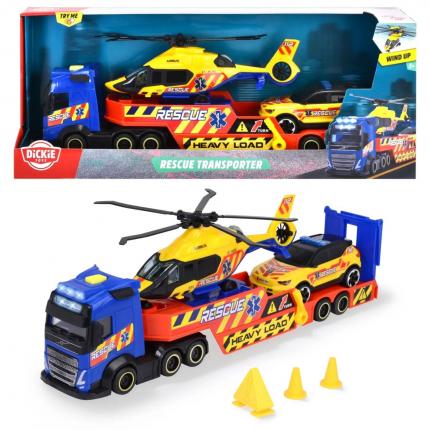 Dickie Toys Rescue Transporter - Volvo FH16 + Volvo XC40 - Dickie Toys