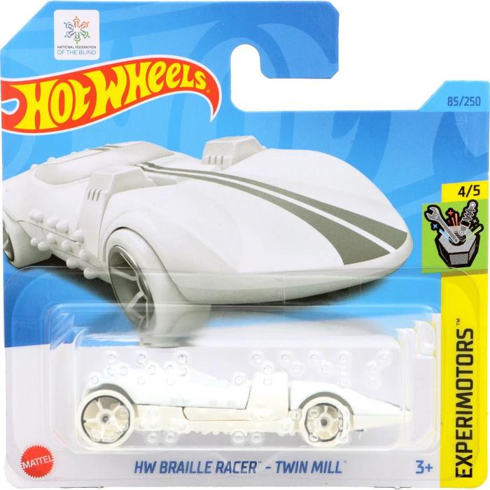 Hot Wheels HW Braille Racer - Twin Mill - Experimotors - Vit - HW