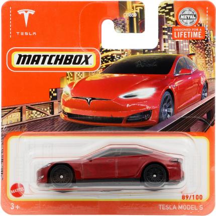 Matchbox Tesla Model S - Röd - Matchbox