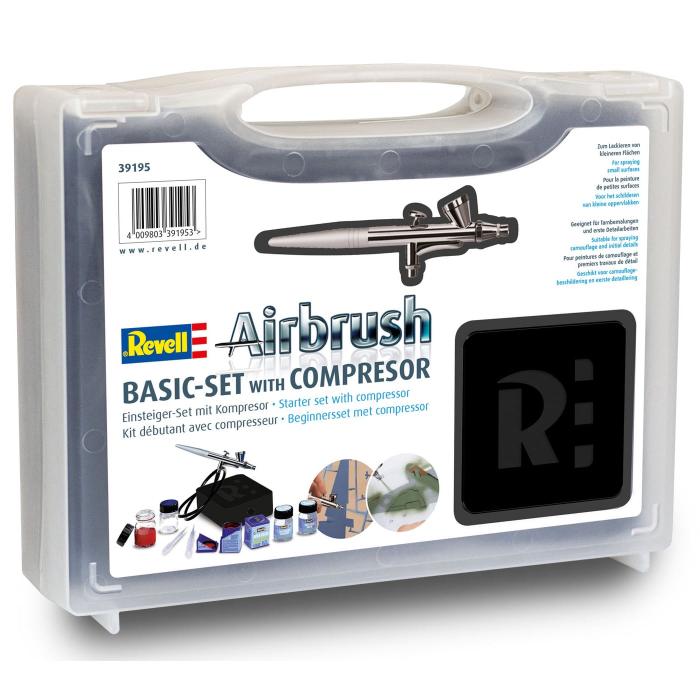 Revell Airbrush Basic Set med kompressor - 39195 - Revell
