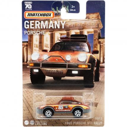 Matchbox 1985 Porsche 911 Rally - Brons - Germany 3/12 - Matchbox