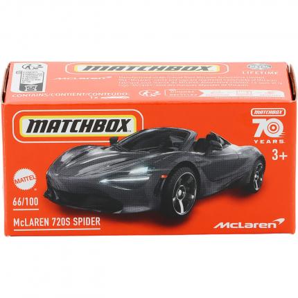 Matchbox McLaren 720S Spider - Svart - Power Grab - Matchbox