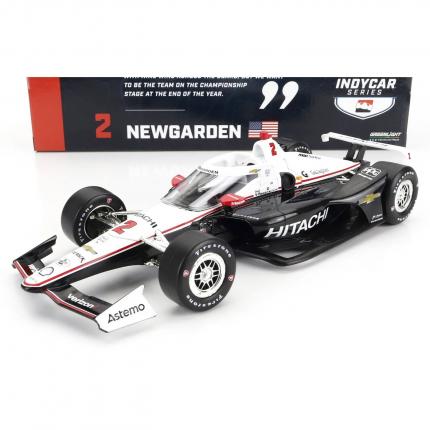 GreenLight Indycar - 2023 - Josef Newgarden 2 - B/W - GreenLight - 1:18