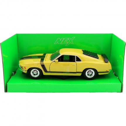 Welly 1970 Ford Mustang Boss 302 - Gul - Welly - 1:24
