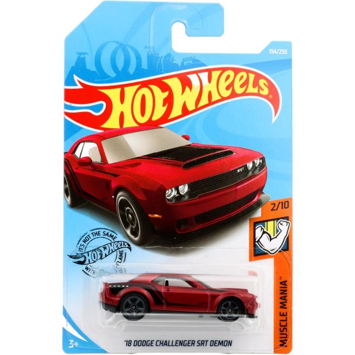 Hot Wheels '18 Dodge Challenger SRT Demon - Muscle Mania - Rd - HW