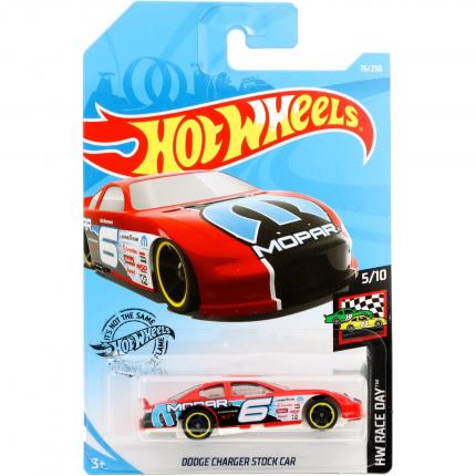 Hot Wheels Dodge Charger Stock Car - HW Race Day - Röd - Hot Wheels