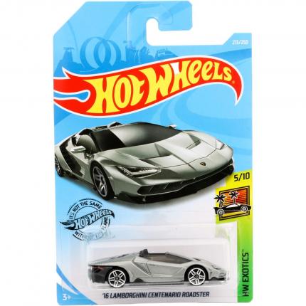 Hot Wheels Lamborghini Centenario Roadster - HW Exotics - Silver - HW