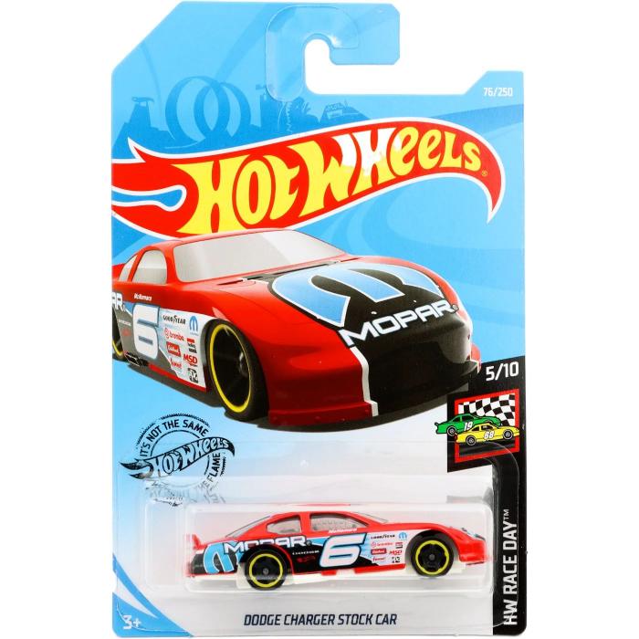 Hot Wheels Dodge Charger Stock Car - HW Race Day - Rd - Hot Wheels