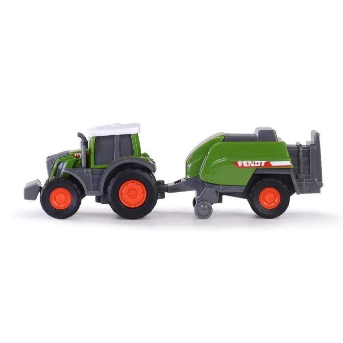 Dickie Toys Traktor med balpress - Fendt Micro Farmer - Dickie Toys