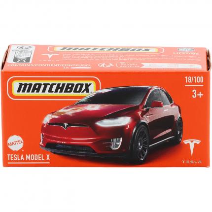 Matchbox Tesla Model X - Röd - Power Grab - Matchbox