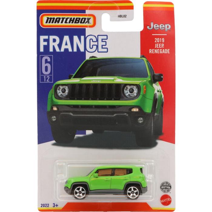 Matchbox 2019 Jeep Renegade - France/Italy - Matchbox