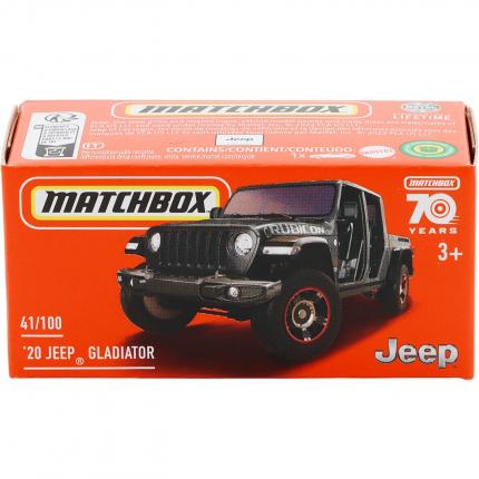 Matchbox '20 Jeep Gladiator - Svart - Power Grab - Matchbox
