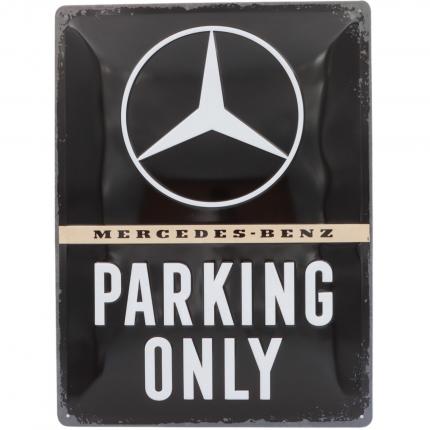 Nostalgic-Art Mercedes-Benz - Parking Only - Plåtskylt - 30x40 cm