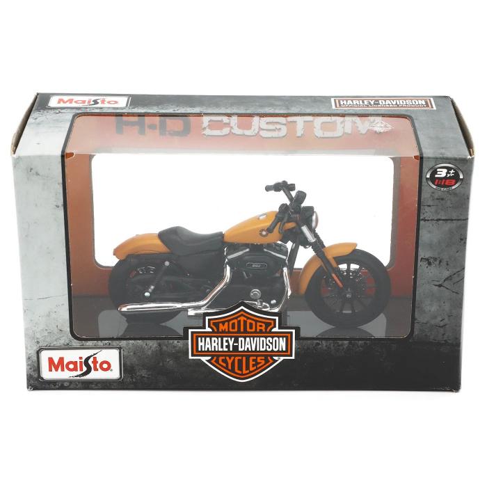 Maisto 2014 Sportster Iron 883 - Harley - Gul - Maisto - 1:18