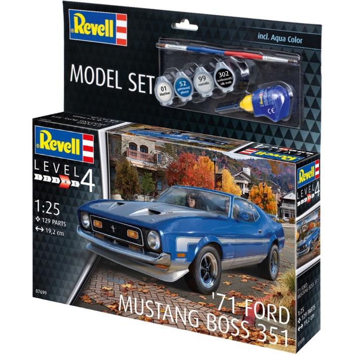 Revell '71 Ford Mustang Boss - Model Set - 7699 - Revell - 1:25
