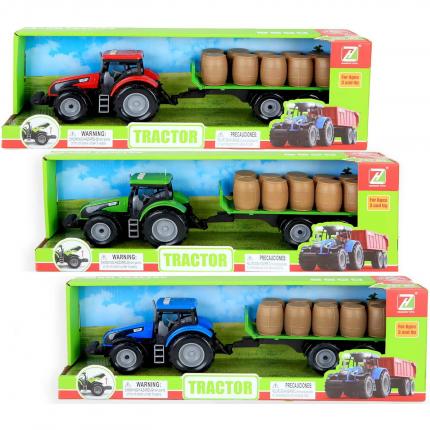  Traktor med släp - Grön