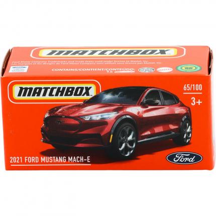 Matchbox 2021 Ford Mustang Mach-E - Röd - Power Grab - Matchbox