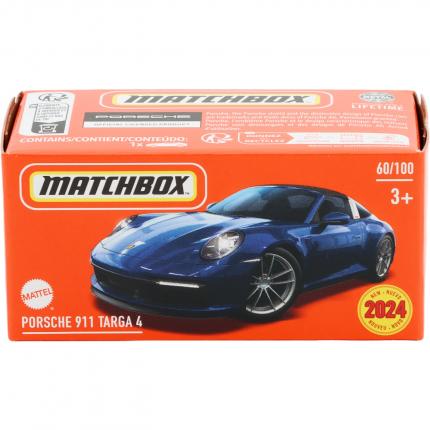 Matchbox Porsche 911 Targa 4 - Blå - Power Grab - Matchbox