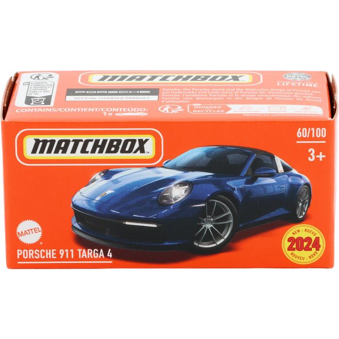 Matchbox Porsche 911 Targa 4 - Bl - Power Grab - Matchbox