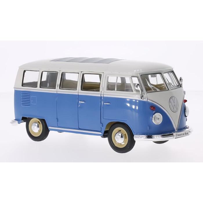 Welly 1963 Volkswagen T1 Bus - Bl och vit - 1:24 - Welly