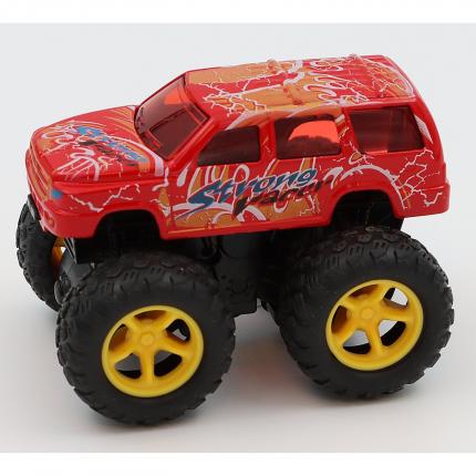  Monster Truck - Bigfoot - Off-Road crawler med friktion - Röd