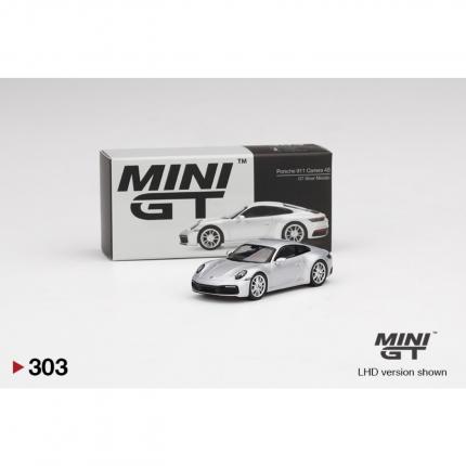 Mini GT Porsche 911 Carrera 4S - Silver - 303 - Mini GT - 1:64