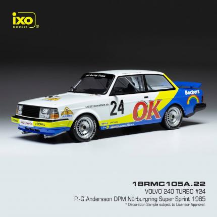 Ixo Models Volvo 240 Turbo #24 P-G Andersson 1985 - Ixo Models - 1:18