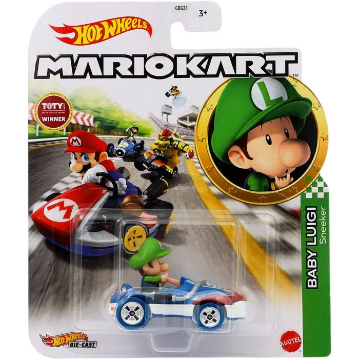Hot Wheels Baby Luigi - Sneeker - Mario Kart - Hot Wheels