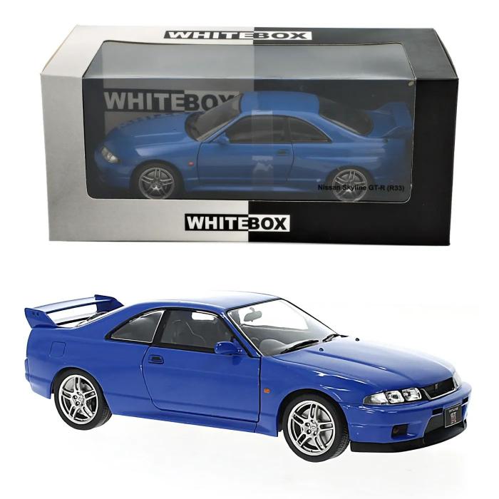 WhiteBox Nissan Skyline GT-R (R33) - 1997 - Bl - WhiteBox - 1:24