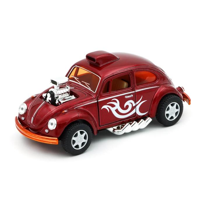 Kinsmart Volkswagen Beetle Custom Dragracer - Röd - Kinsmart - 1:32