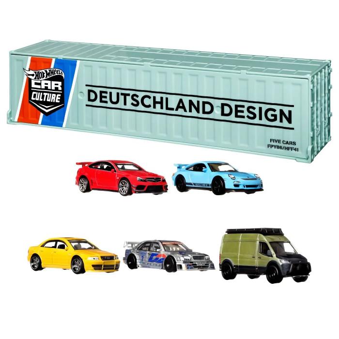 Hot Wheels Deutschland Design Container Set - 5 bilar - Hot Wheels