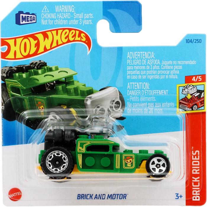 Hot Wheels Brick And Motor - Brick Rides - Grn - Hot Wheels