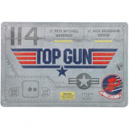 Nostalgic-Art Top Gun - Plåtskylt - 30x20 cm