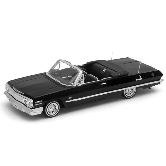 Welly 1963 Chevrolet Impala - Svart - Hot Rider - Welly - 1:24