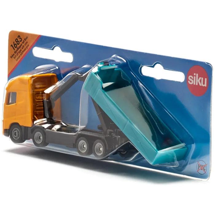 Siku Volvo - Lastbil med flak och kran - 1383 - Siku - 12 cm