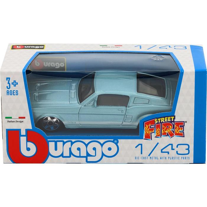 Bburago Ford Mustang GT - 1967 - Bl - Bburago - 1:43