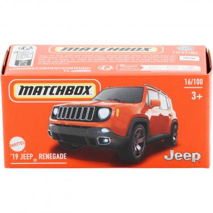 Matchbox '19 Jeep Renegade - Orange - Power Grab - Matchbox
