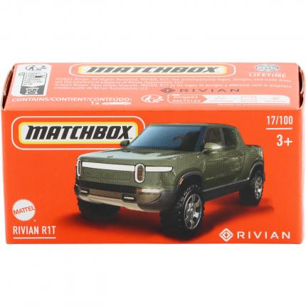 Matchbox Rivian R1T - Grön - Power Grab - Matchbox