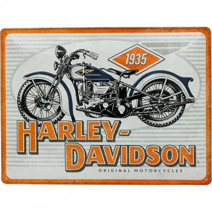 Nostalgic-Art 1935 Harley-Davidson - Original Motorcycles - Plåtskylt - 40x30 cm