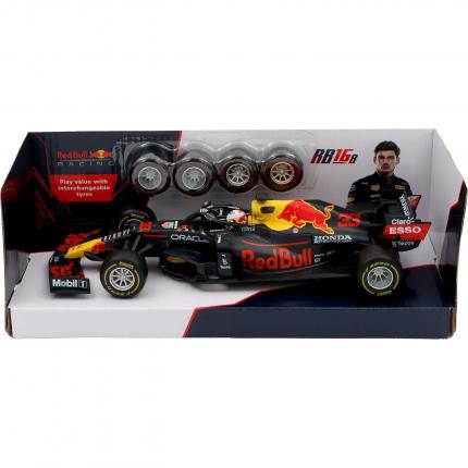 Bburago F1 - Red Bull - RB16B - Set med Däckbyte - Verstappen - 1:24