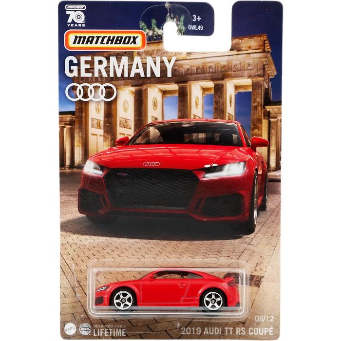 Matchbox 2019 Audi TT RS Coup - Rd - Germany 9/12 - Matchbox
