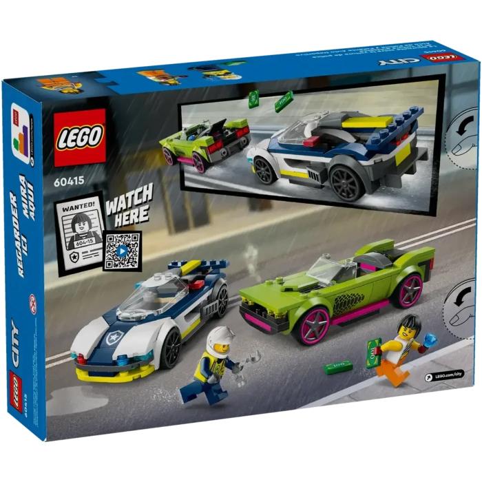 LEGO Biljakt med polisbil och muskelbil - City - 60415 - LEGO