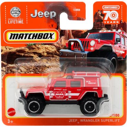 Matchbox Jeep Wrangler Superlift - Röd - Matchbox 70 Years - Matchbox