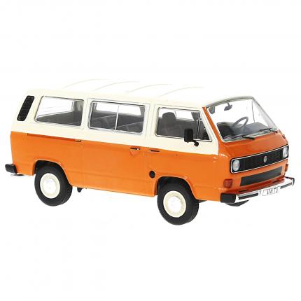 Ixo Models Volkswagen Type 2 (T3) Caravelle 1981 - Orange - Ixo - 1:43