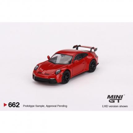 Mini GT Porsche 911 GT3 (992) - Guards Red - 662 - Mini GT - 1:64