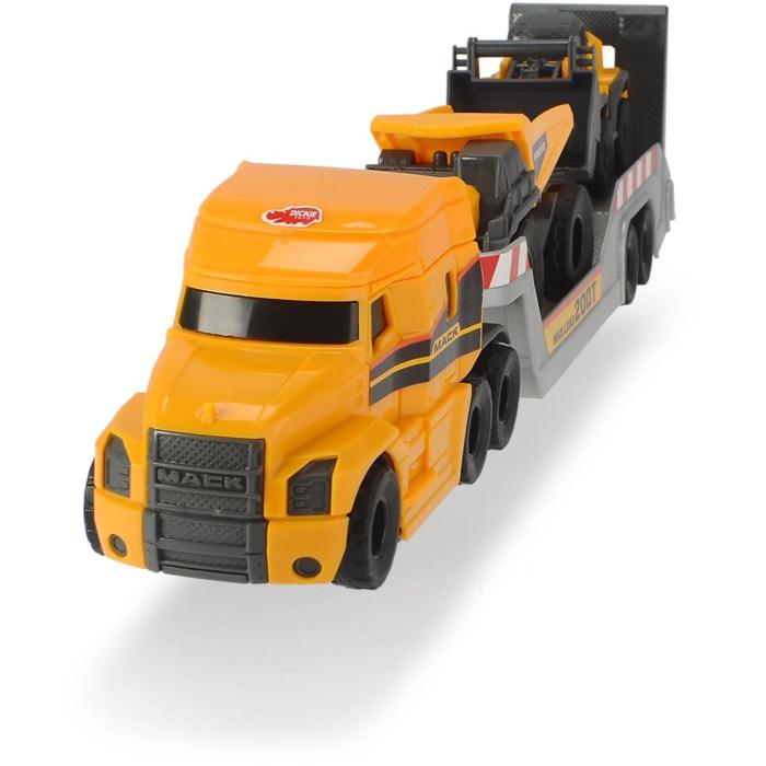 Dickie Toys Mack Truck + Volvo Dumper och Hjullastare - Dickie Toys