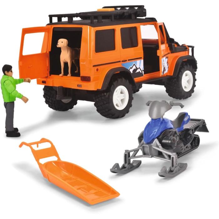 Dickie Toys Winter Rescue Set - Mercedes-jeep med skoter - Dickie Toys