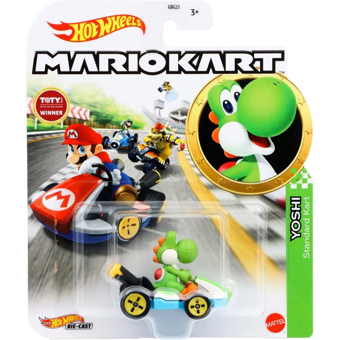 Hot Wheels Yoshi - Mario Kart - Standard Kart - Hot Wheels